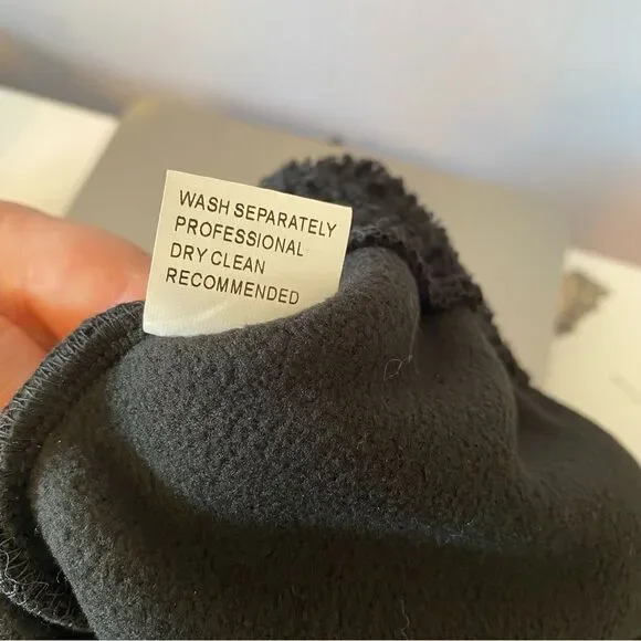 Zaful Womens Small Black Sherpa Fleece Long Sleeve Cropped Quarter-Zip Pullover - Picture 4 of 4